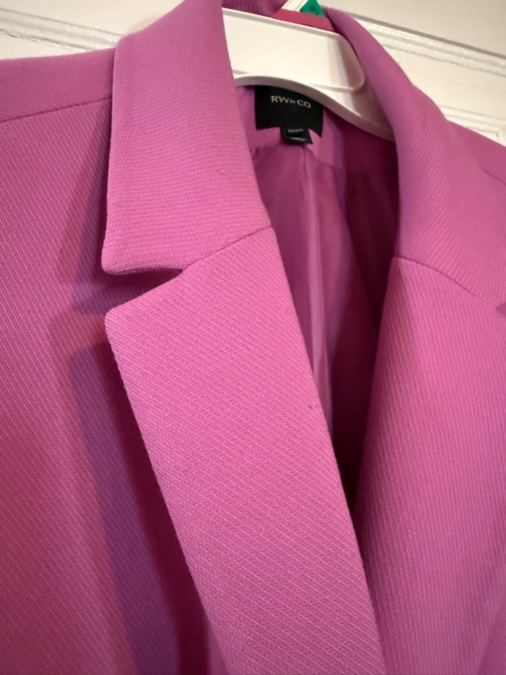 RW&CO. Pink Single-Button Spring Car Coat - Picture 4 of 12